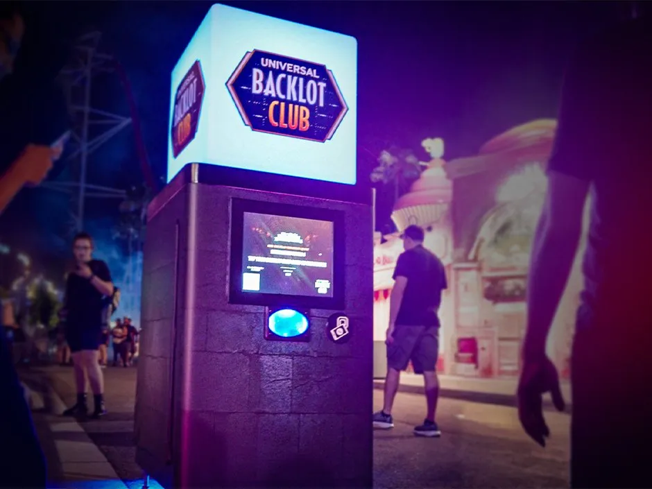 In-park check-in kiosk